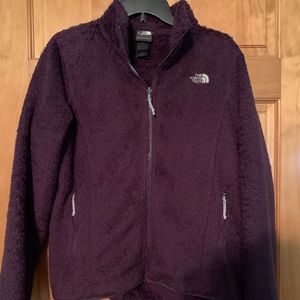 Purple Fuzzy North Face Jacket